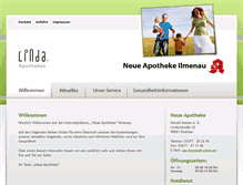 Tablet Screenshot of apo-ilmenau.de